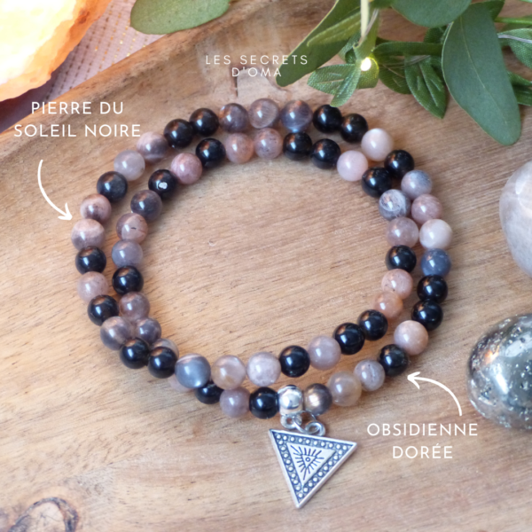 Bracelet double tour "Feu sacré" – Image 2