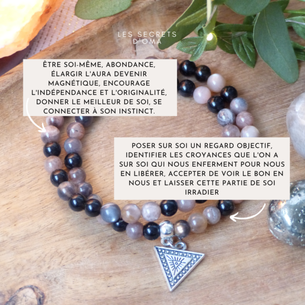 Bracelet double tour "Feu sacré" – Image 3